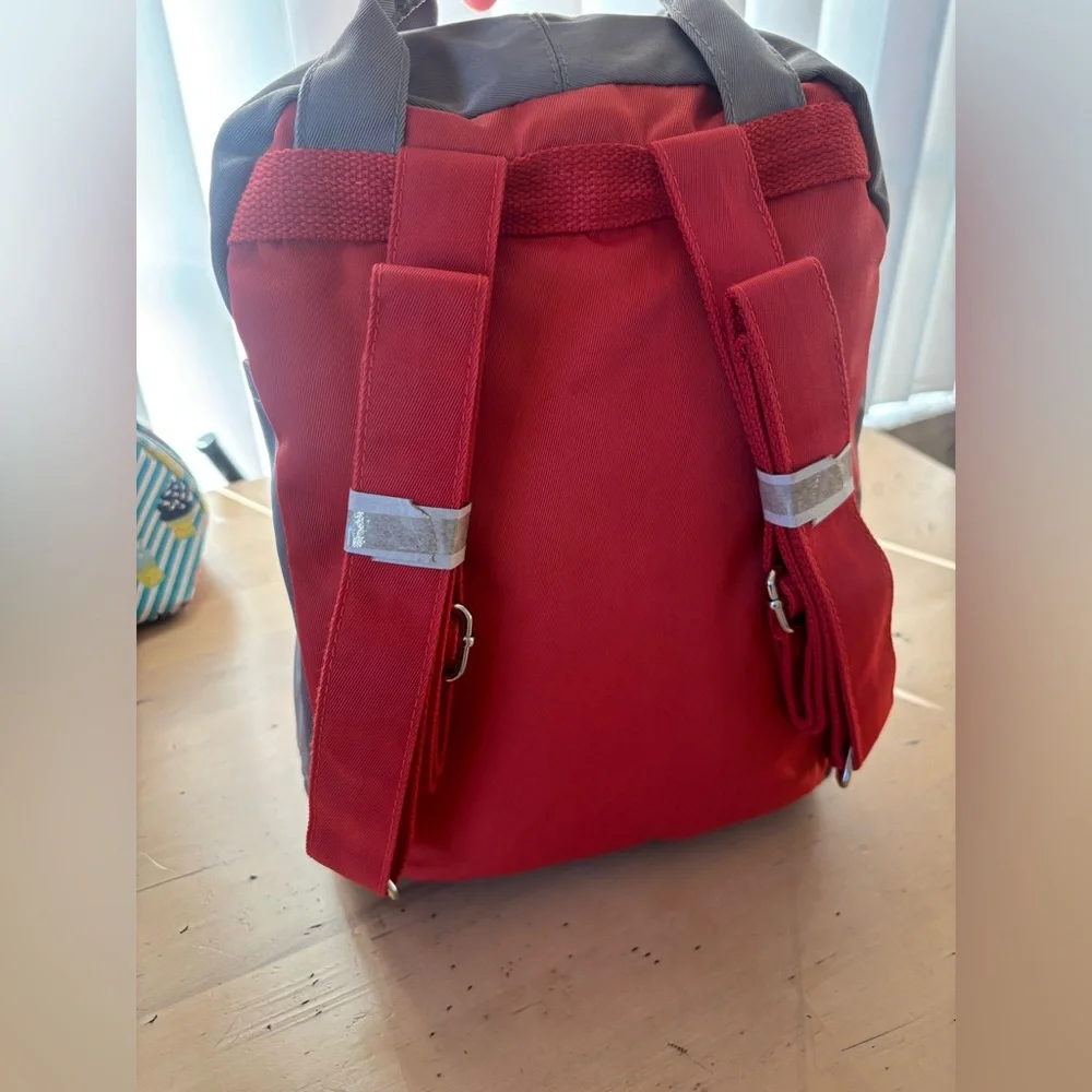 MINISO Life Red & Gray Mini Backpack – New with Tag